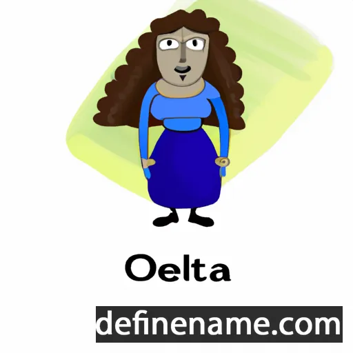 cartoon of the name Oleta