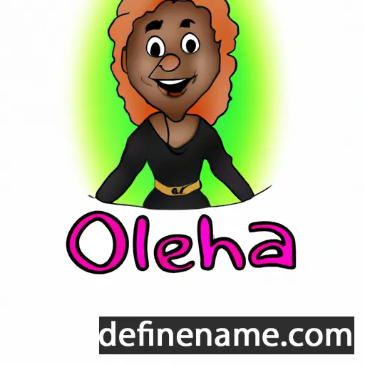 cartoon of the name Oletha