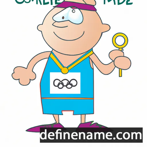 cartoon of the name Olimpiade