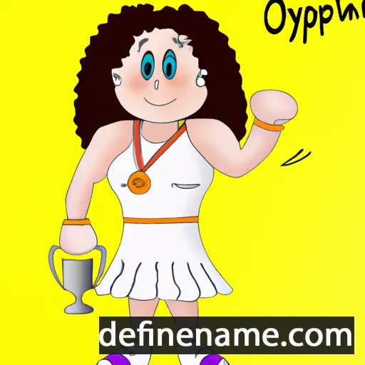 cartoon of the name Olimpya