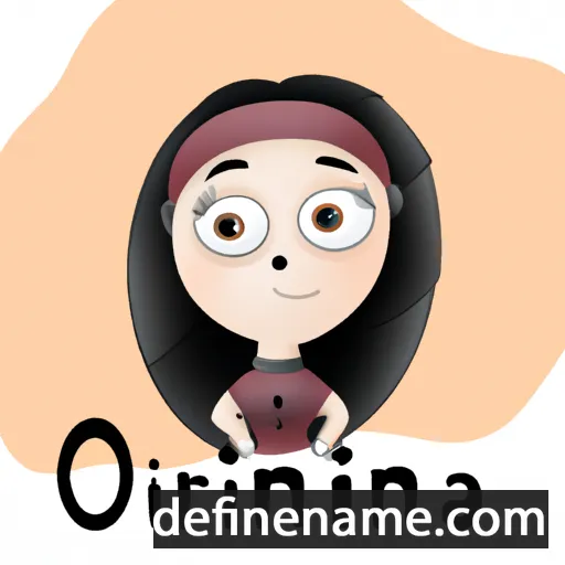 cartoon of the name Olinirina