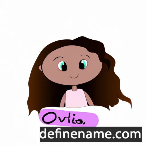 cartoon of the name Oliviah