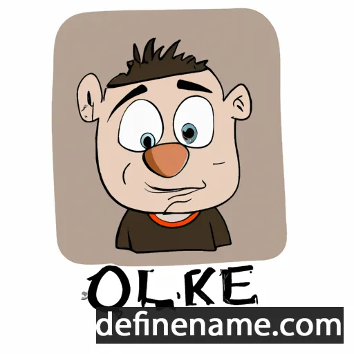 cartoon of the name Olke