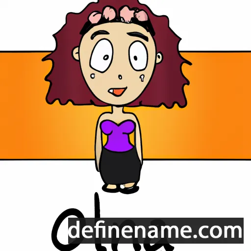 cartoon of the name Olna