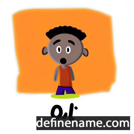 cartoon of the name Olotu