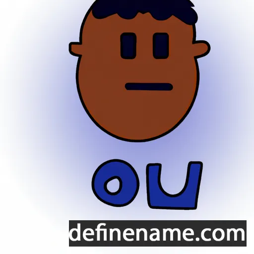 cartoon of the name Olu