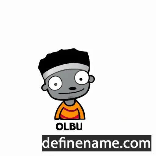 cartoon of the name Olubi