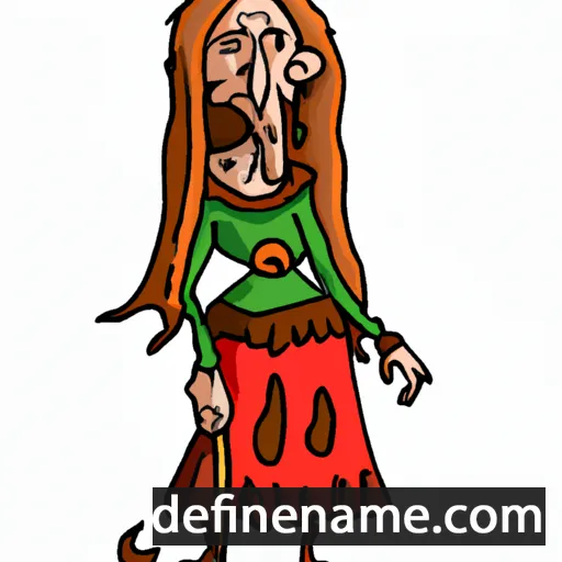 cartoon of the name Oluchna