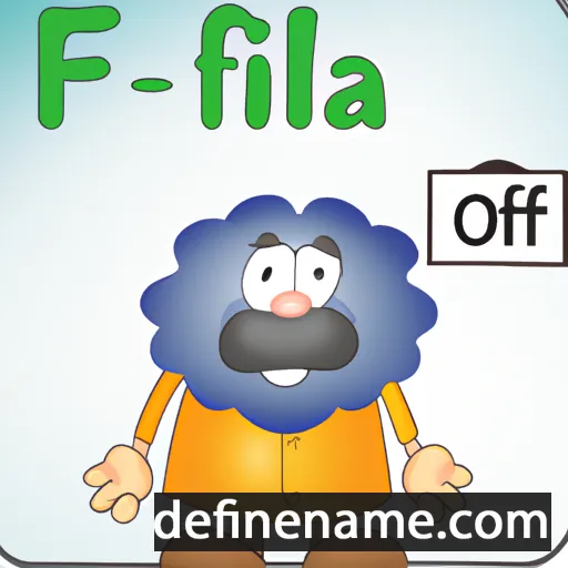 cartoon of the name Oluffa