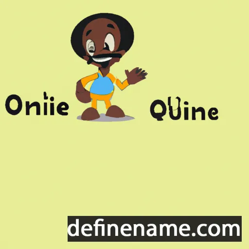 cartoon of the name Olufine