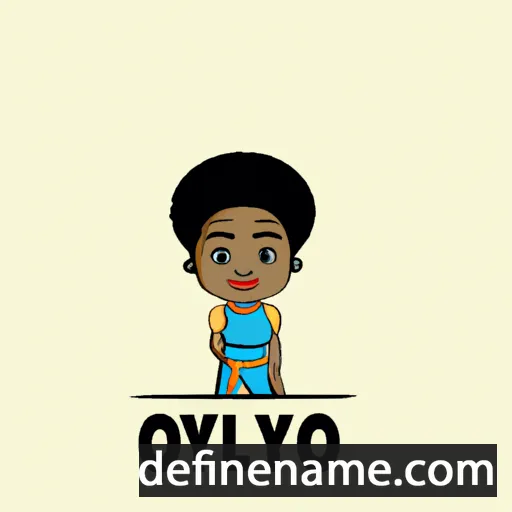 cartoon of the name Oluwafeyisayo