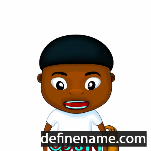 cartoon of the name Oluwaseun