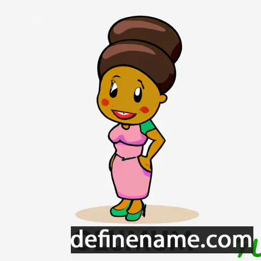 cartoon of the name Oluwasolafunmi