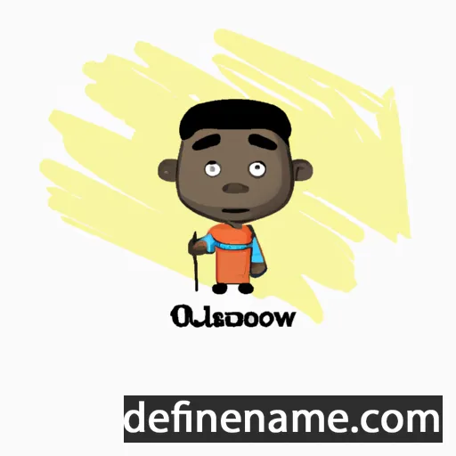 cartoon of the name Oluwatosin