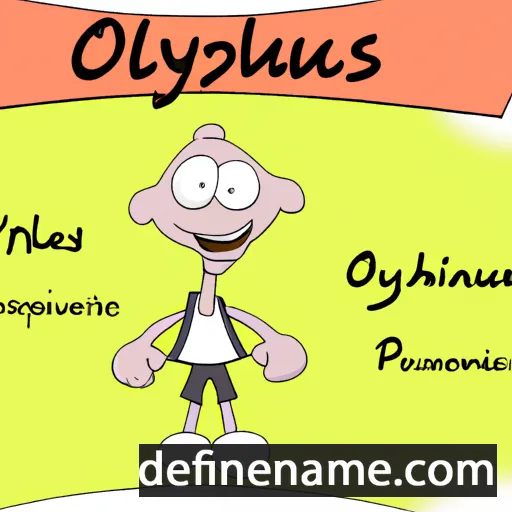 cartoon of the name Olyntheus