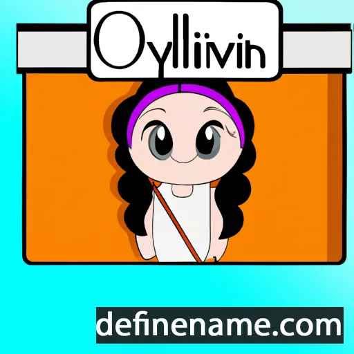 cartoon of the name Olyviah