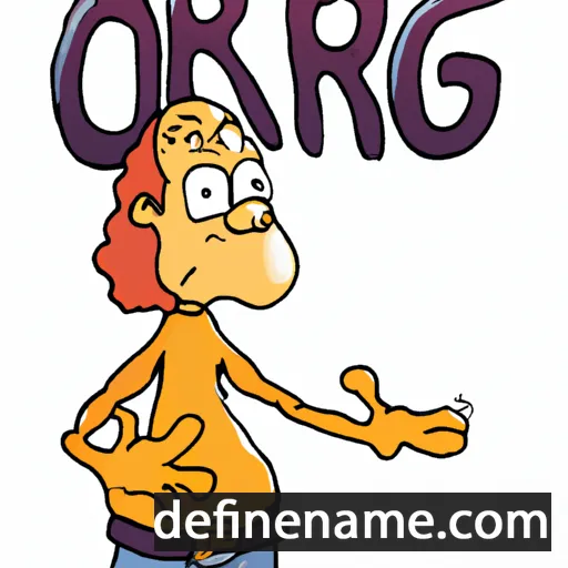 cartoon of the name O'ng'ar