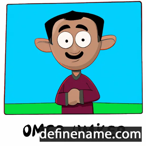 cartoon of the name Omkumar