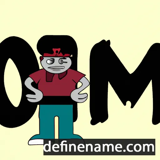 cartoon of the name Omm