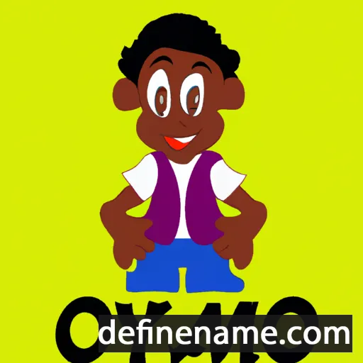 cartoon of the name Omolayo