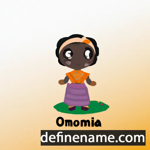 cartoon of the name Omorinsola