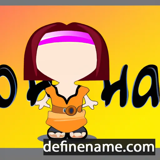 cartoon of the name Onah