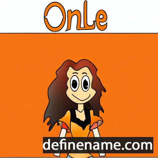 cartoon of the name Onalee