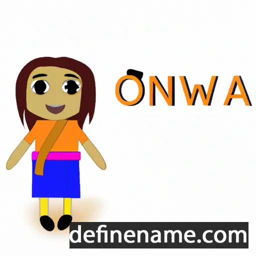 cartoon of the name Onawa