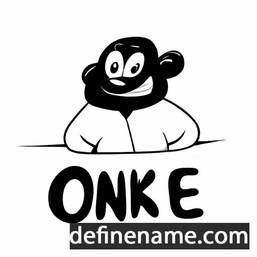 cartoon of the name Ondiek