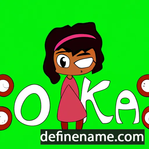 cartoon of the name Oneka