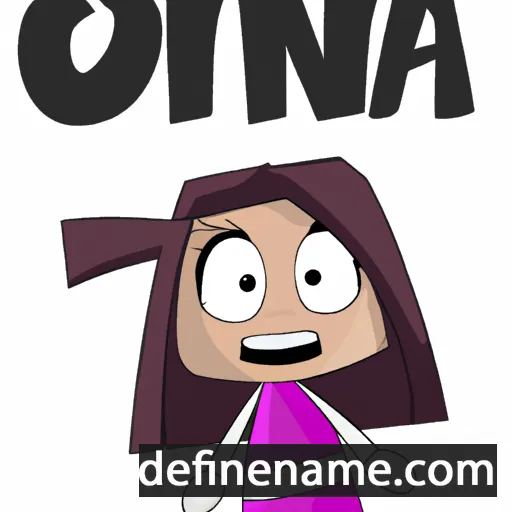 cartoon of the name Onnia