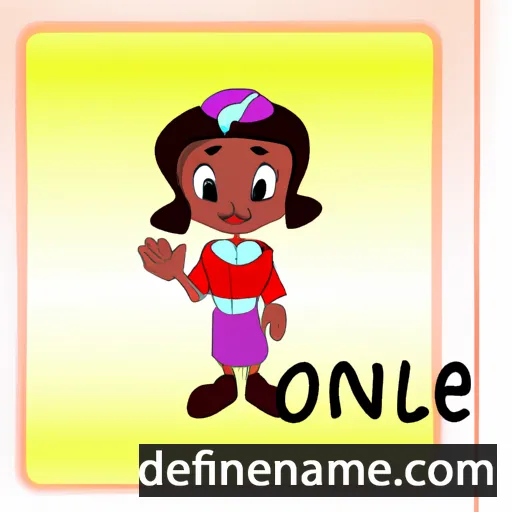 cartoon of the name Onolee