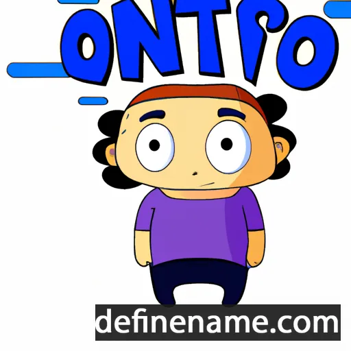 cartoon of the name Ontro