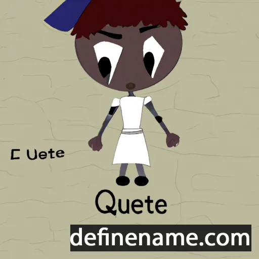 cartoon of the name Ontuetse