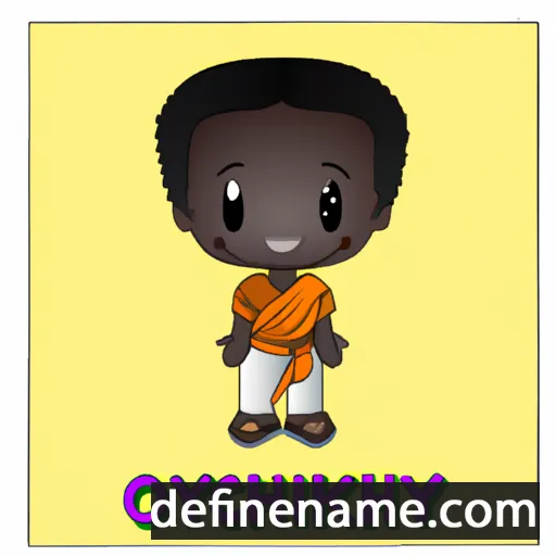 cartoon of the name Onyedikachi