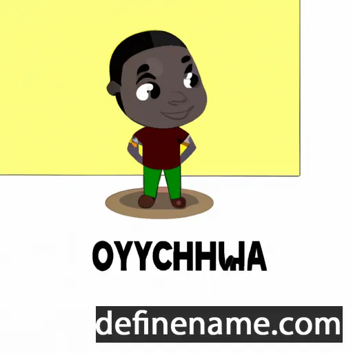 cartoon of the name Onyedikachukwu