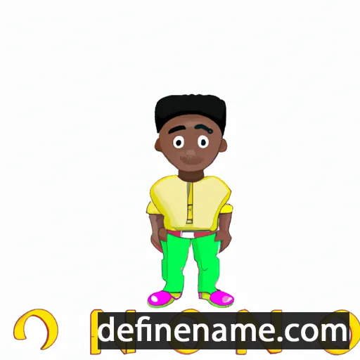 cartoon of the name Onyemowo