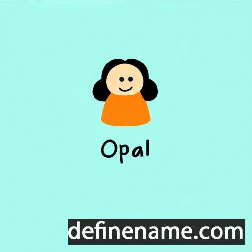 cartoon of the name Opaali