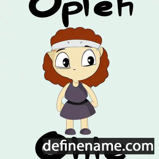 cartoon of the name Ophel