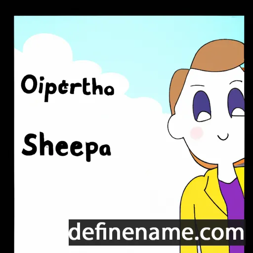 cartoon of the name Opherena