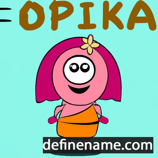 cartoon of the name Opika