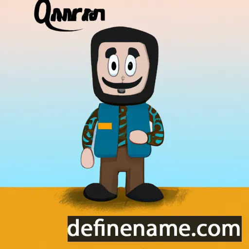 cartoon of the name Oqmaral