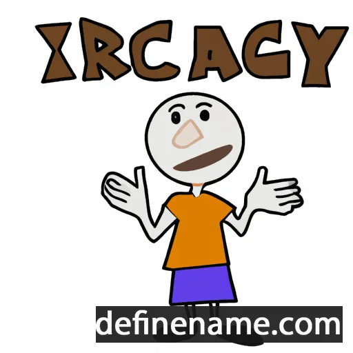 cartoon of the name Oracy