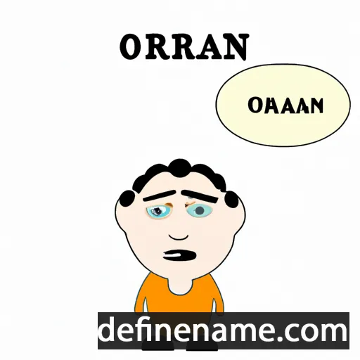 cartoon of the name Orahan