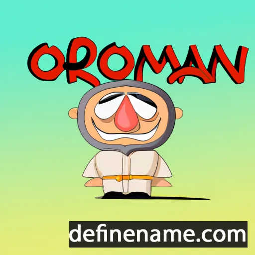 cartoon of the name Oraman