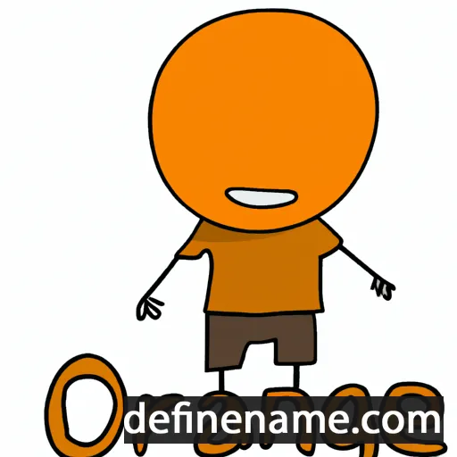 cartoon of the name Orange