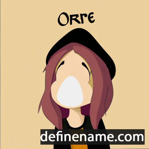 cartoon of the name Orene