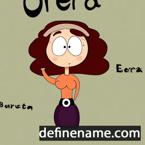 cartoon of the name Oreta