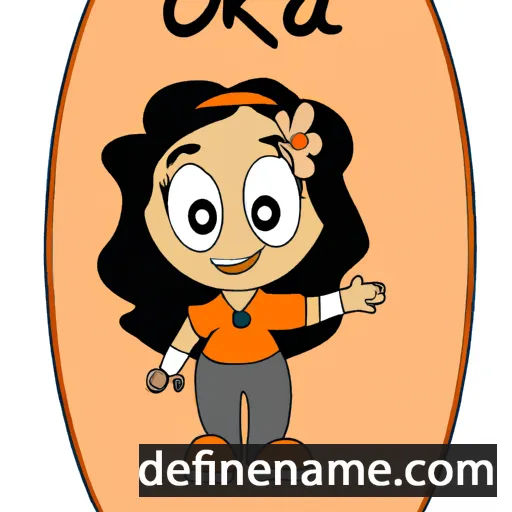 cartoon of the name Oria