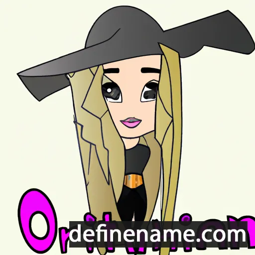 cartoon of the name Orianthi